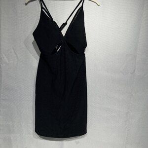 Rumor Boutique Sexy Women Backless Strappy Mini Slip Dress Evening Party $138‎